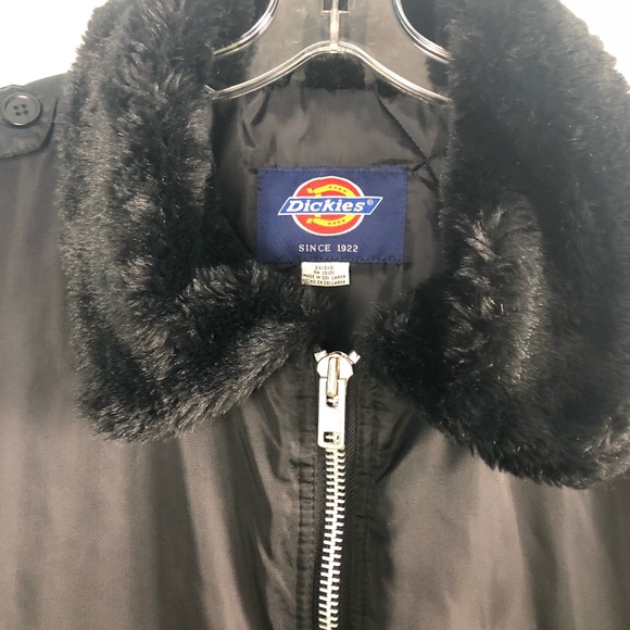 dickies black bomber jacket